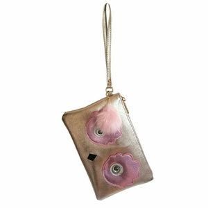 Chateau Bags - Chateau Rose Gold Owl Wristlet Chateau Bags - Chateau Rose Gold Owl Wristlet
